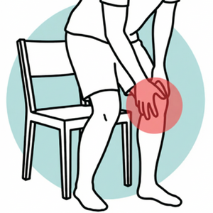 Smärta efter långvarigt stående eller sittande